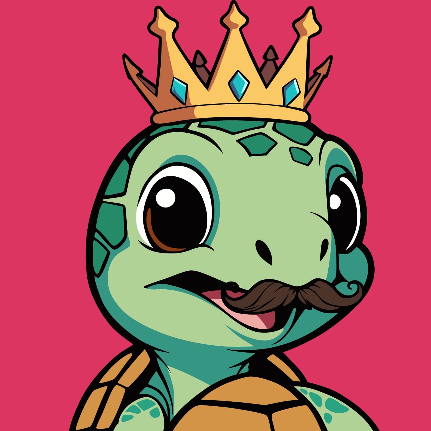 Abstract Lil Turtle Crown #10