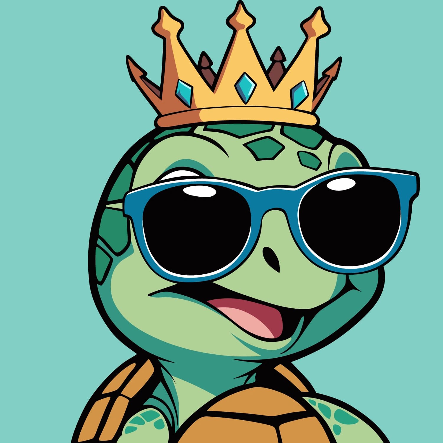 Abstract Lil Turtle Crown #12