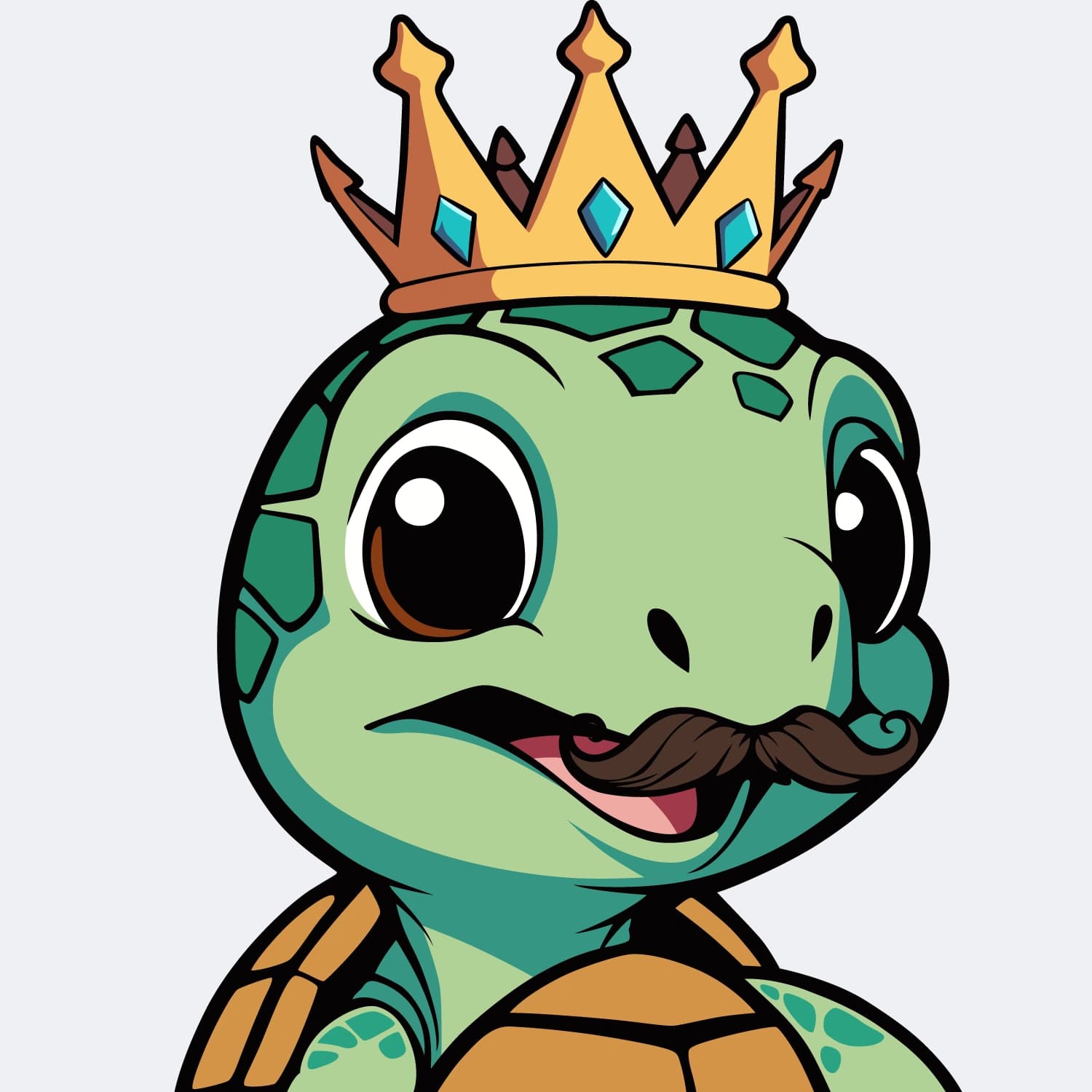 Abstract Lil Turtle Crown #13