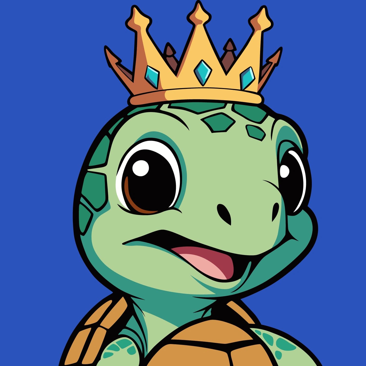 Abstract Lil Turtle Crown #14