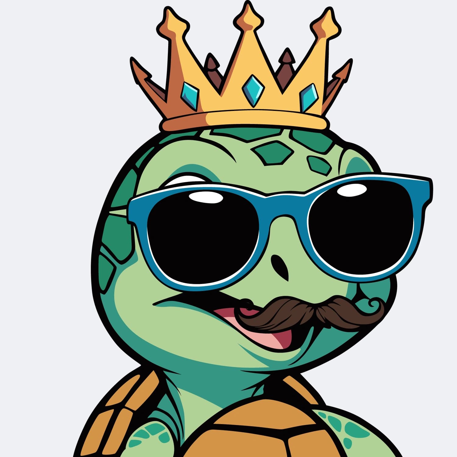 Abstract Lil Turtle Crown #15