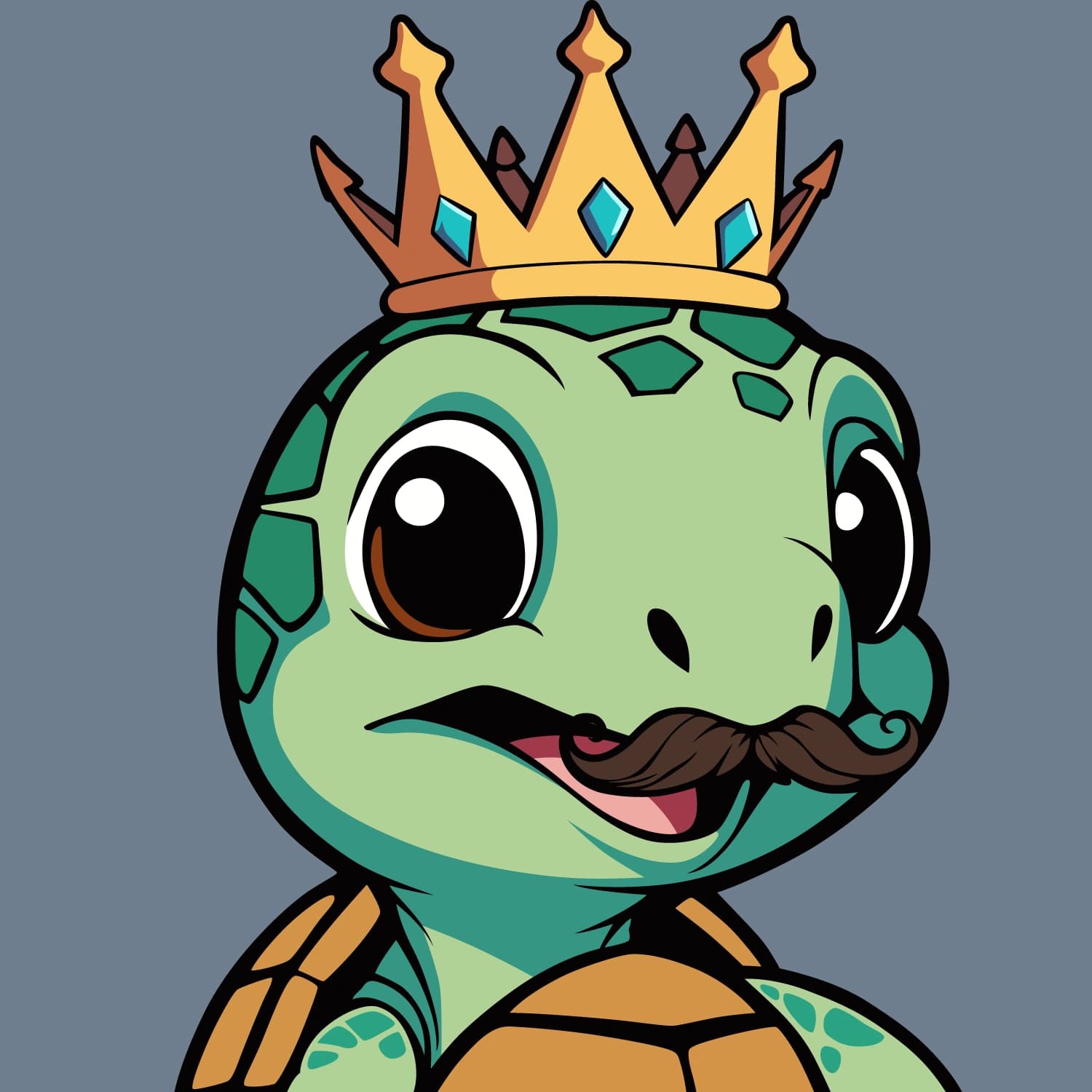 Abstract Lil Turtle Crown #3