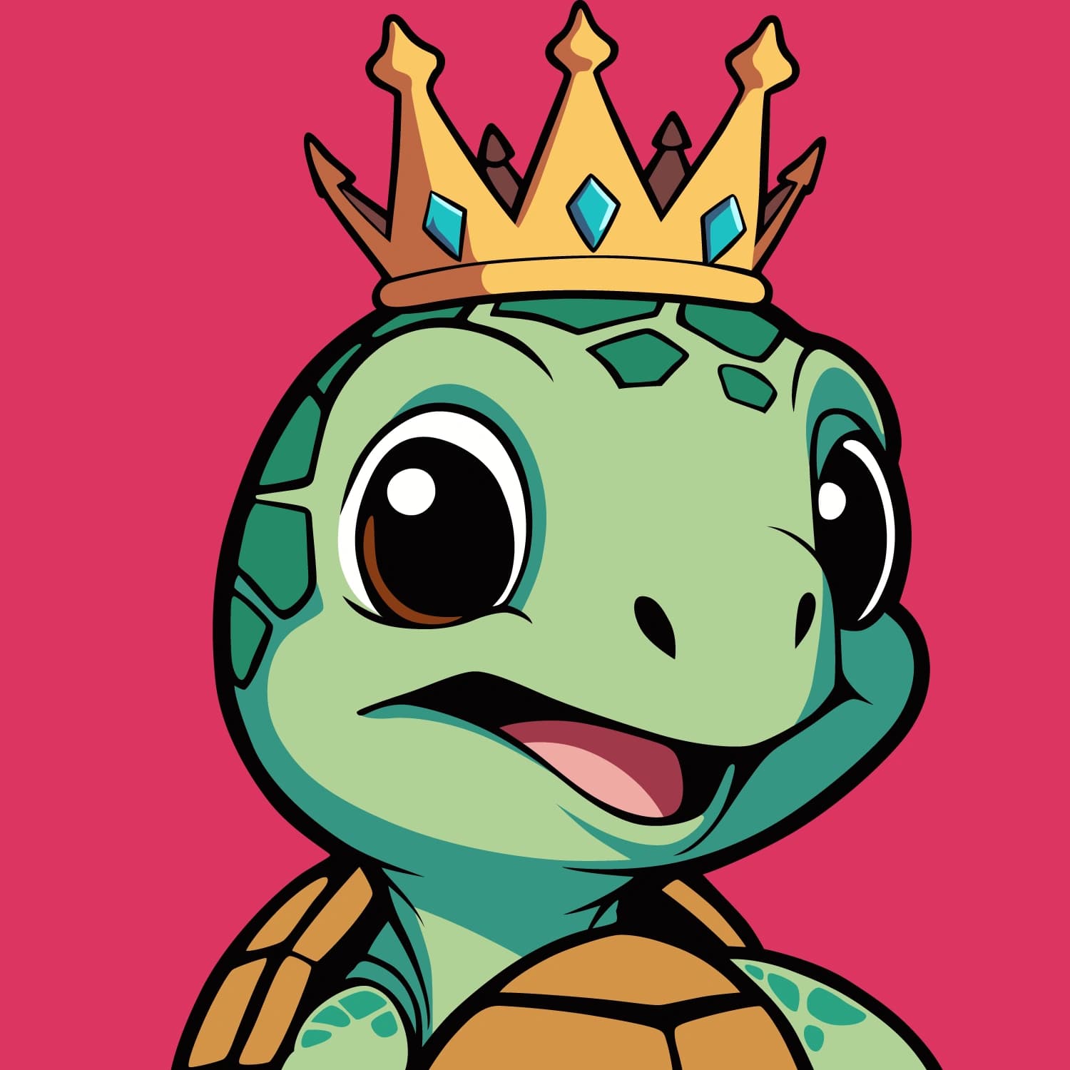 Abstract Lil Turtle Crown #4