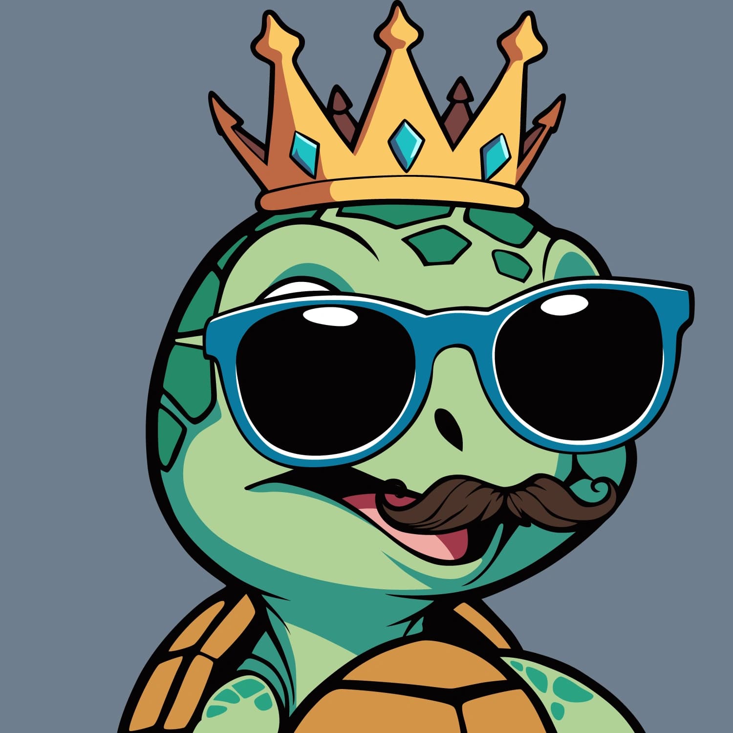 Abstract Lil Turtle Crown #5