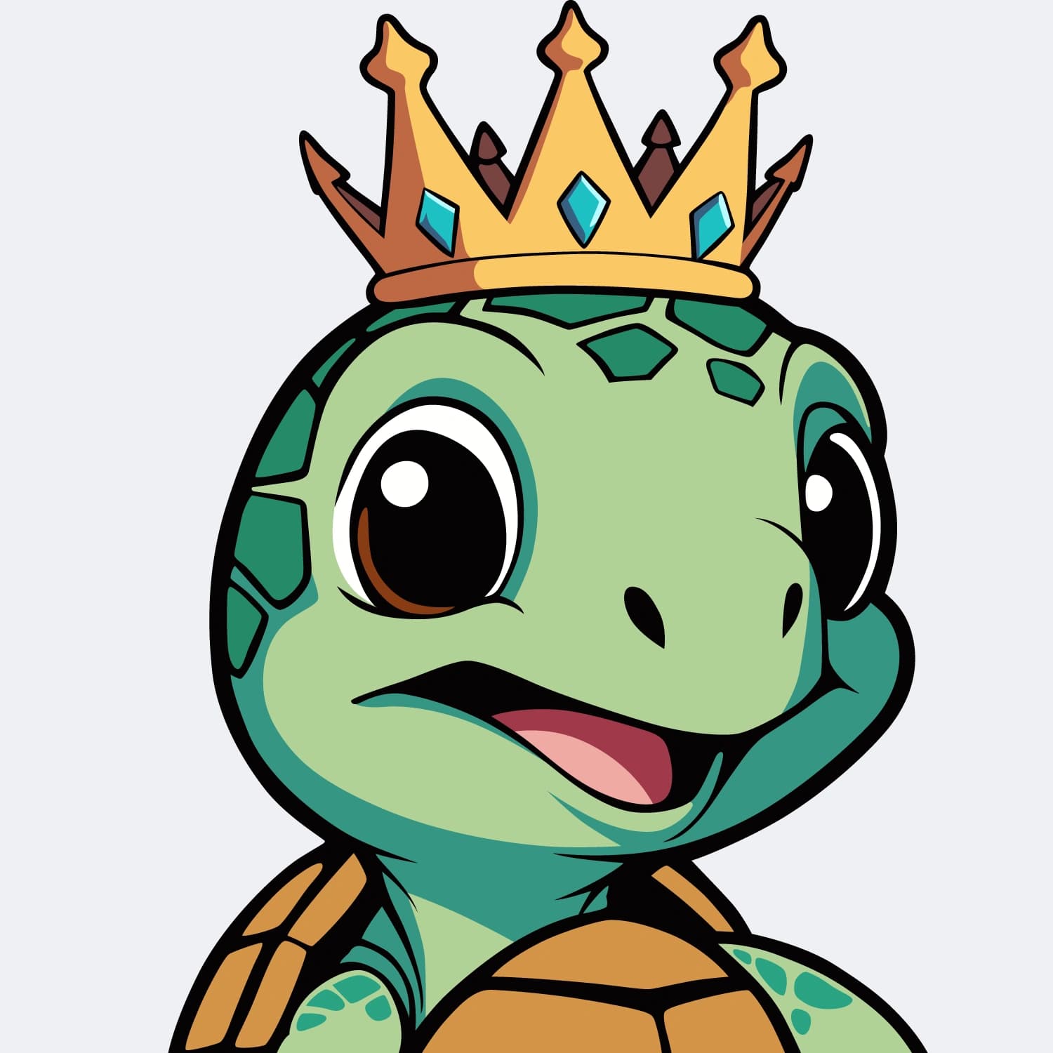 Abstract Lil Turtle Crown #6