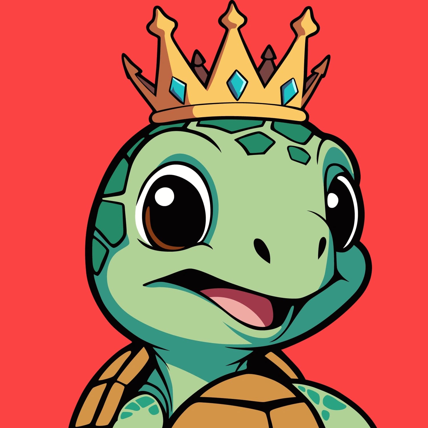 Abstract Lil Turtle Crown #7