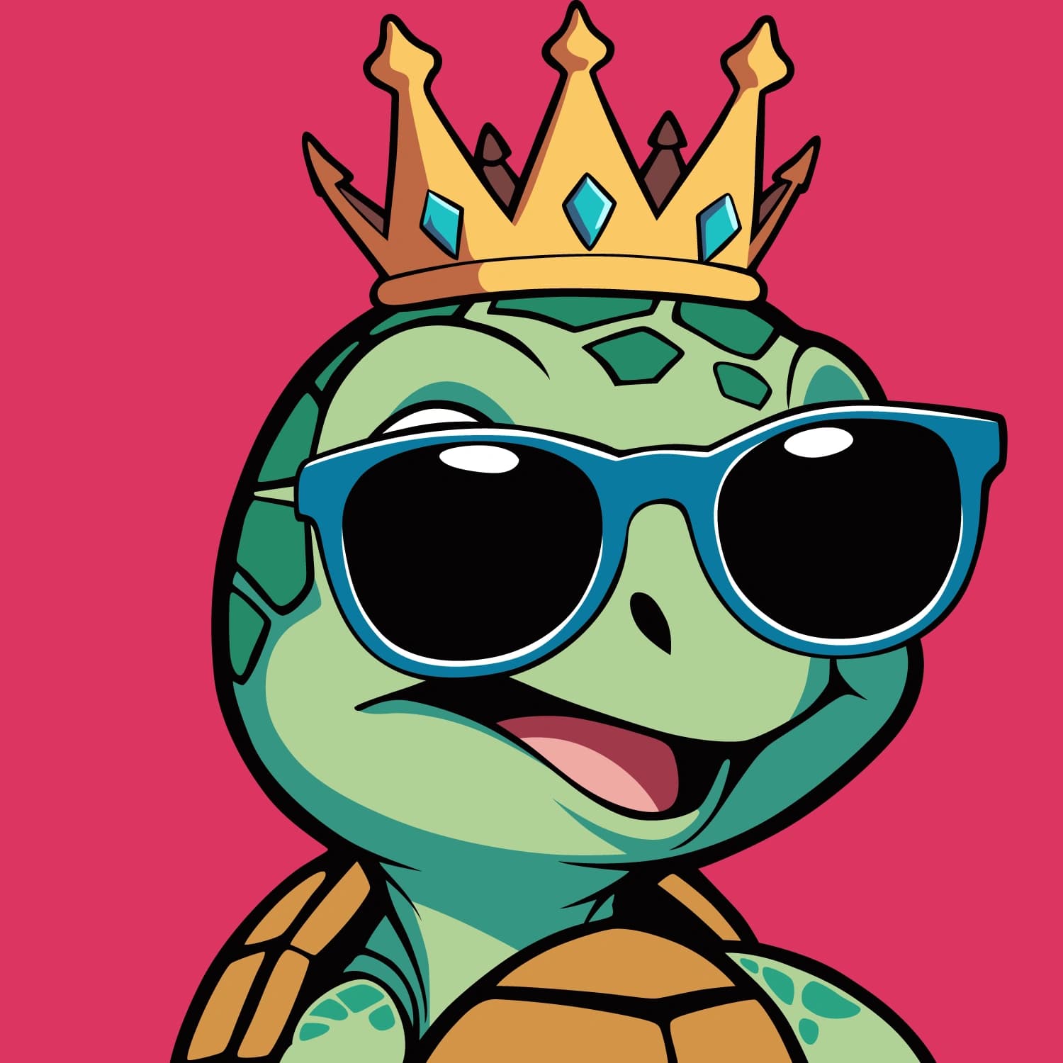 Abstract Lil Turtle Crown #8