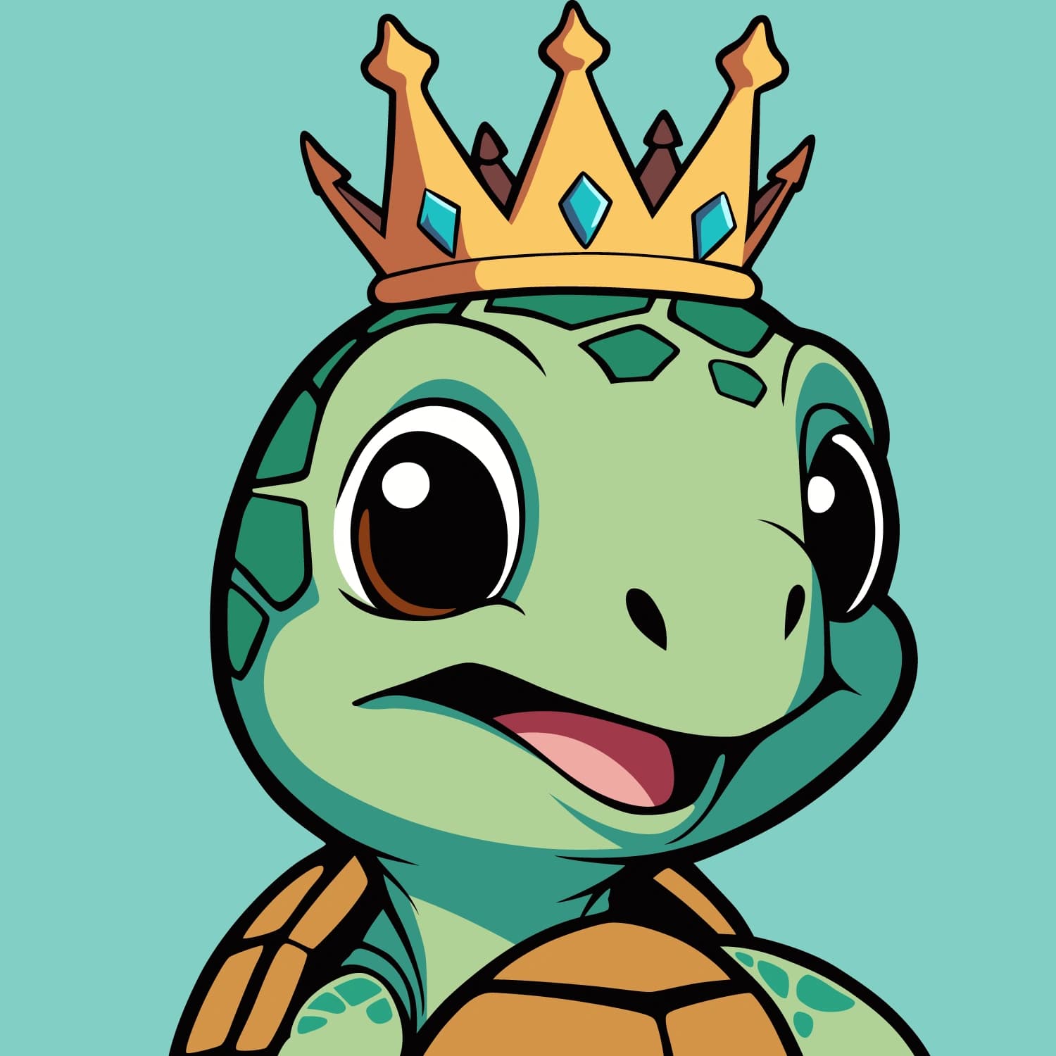 Abstract Lil Turtle Crown #9