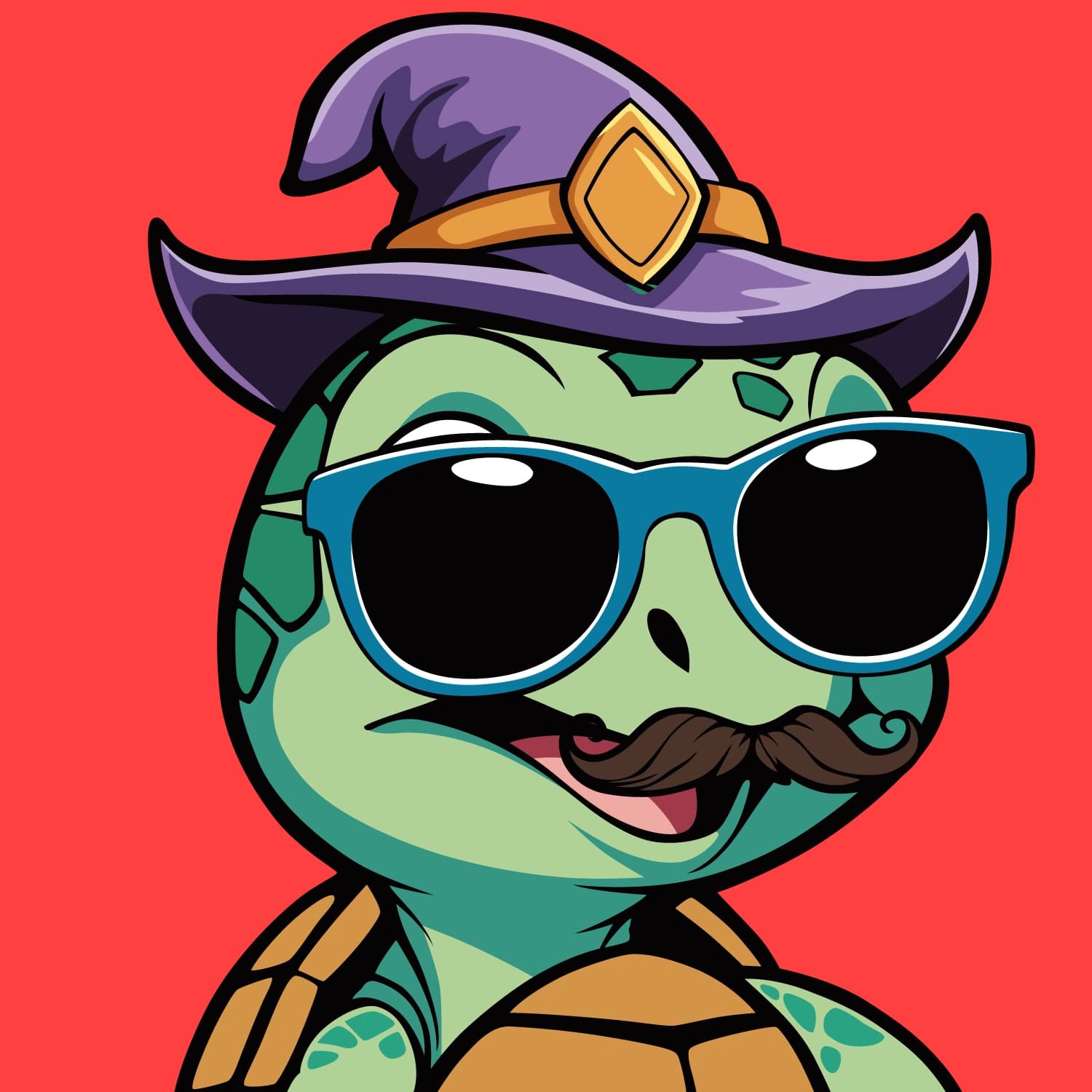 Abstract Lil Turtle Mini #22